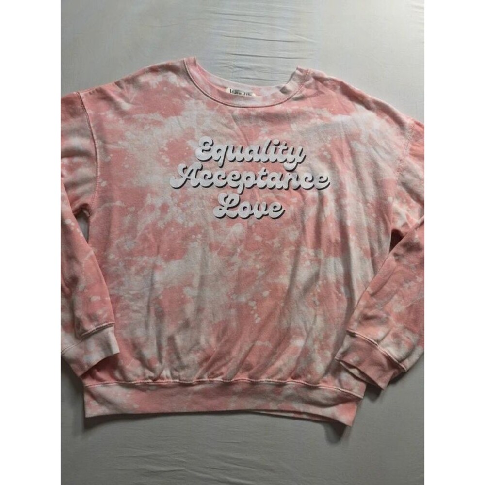 Wound Up Pink Tie dye Equality Sweatshirt